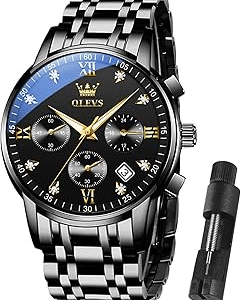 OLEVS Watches Men Waterproof Luxury Big Face